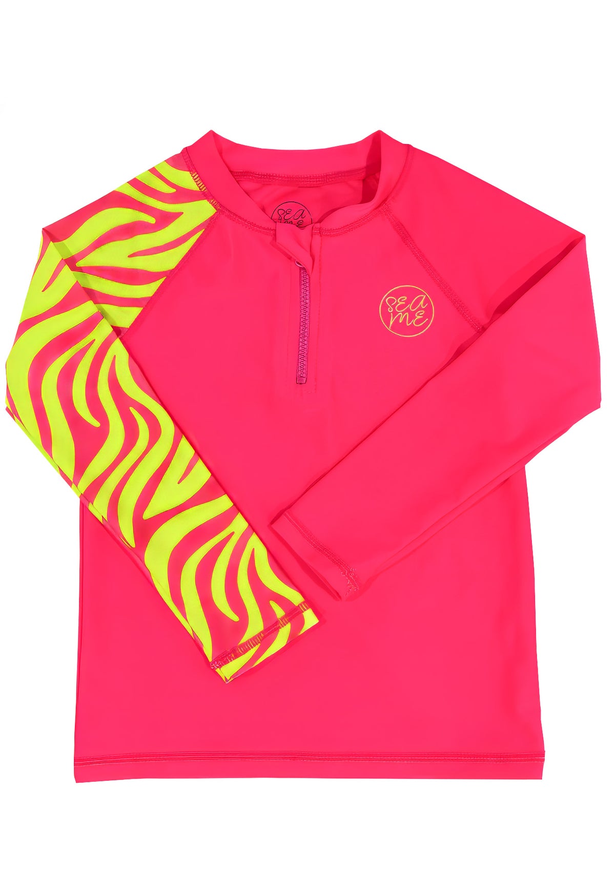 Fluro Pink Long Sleeve Rash Top
