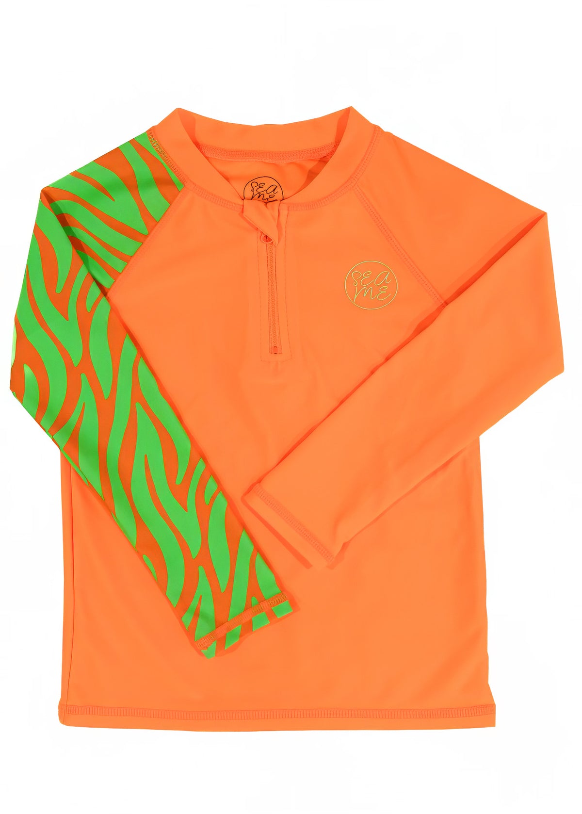 Bright Orange Long Sleeve Rash Top — High-Visibility & UPF50+